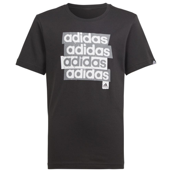Adidas Παιδική κοντομάνικη μπλούζα B Linear Repeat